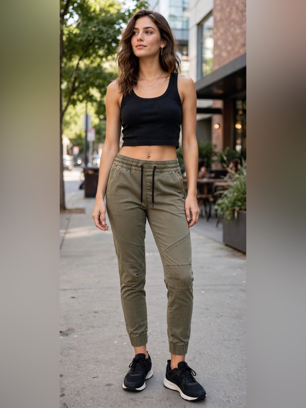 Hollister Advanced Stretch Olive Skinny Jogger Pants Women's S